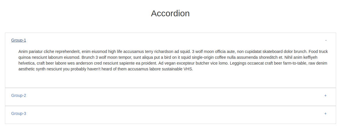 How To Create Custom Accordions Using JQuery?