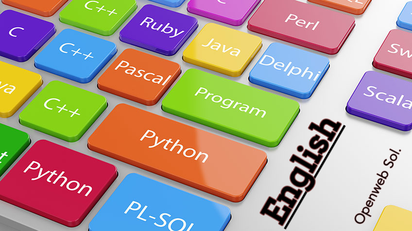 Why all the major programming languages are written in English?