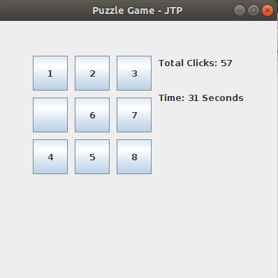 How to create a simple puzzle game in java?