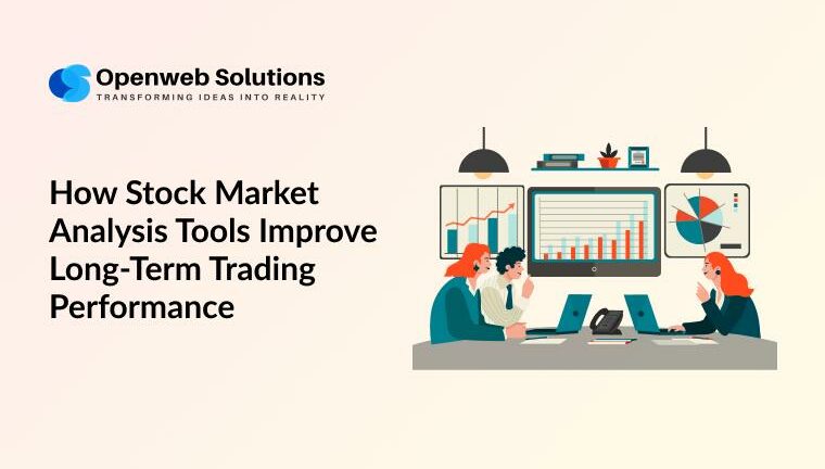 Stock market analysis tools helping traders analyze charts and improve long-term trading performance