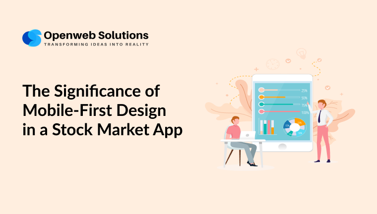 Mobile-first stock market app interface displaying charts, analytics, and trading features