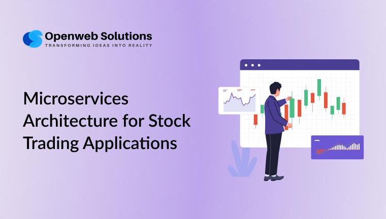 Illustration of microservices-based stock trading platform system design