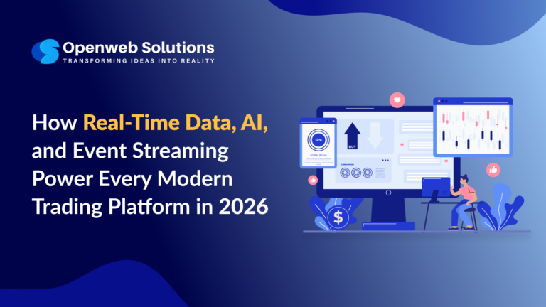 Diagram of modern trading platform using AI and event-driven architecture