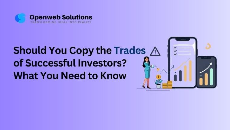 Copy trading successful investors using a stock market trading platform