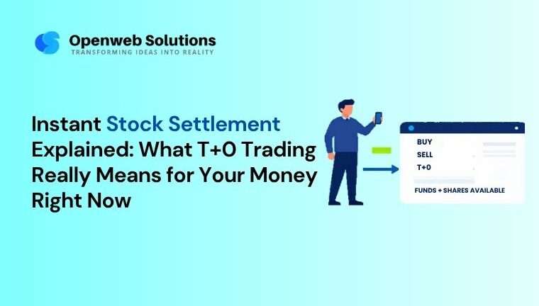 T+0 settlement in India showing same-day stock trade settlement process